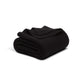Rollercoaster Tracks Knitted Blanket-Black
