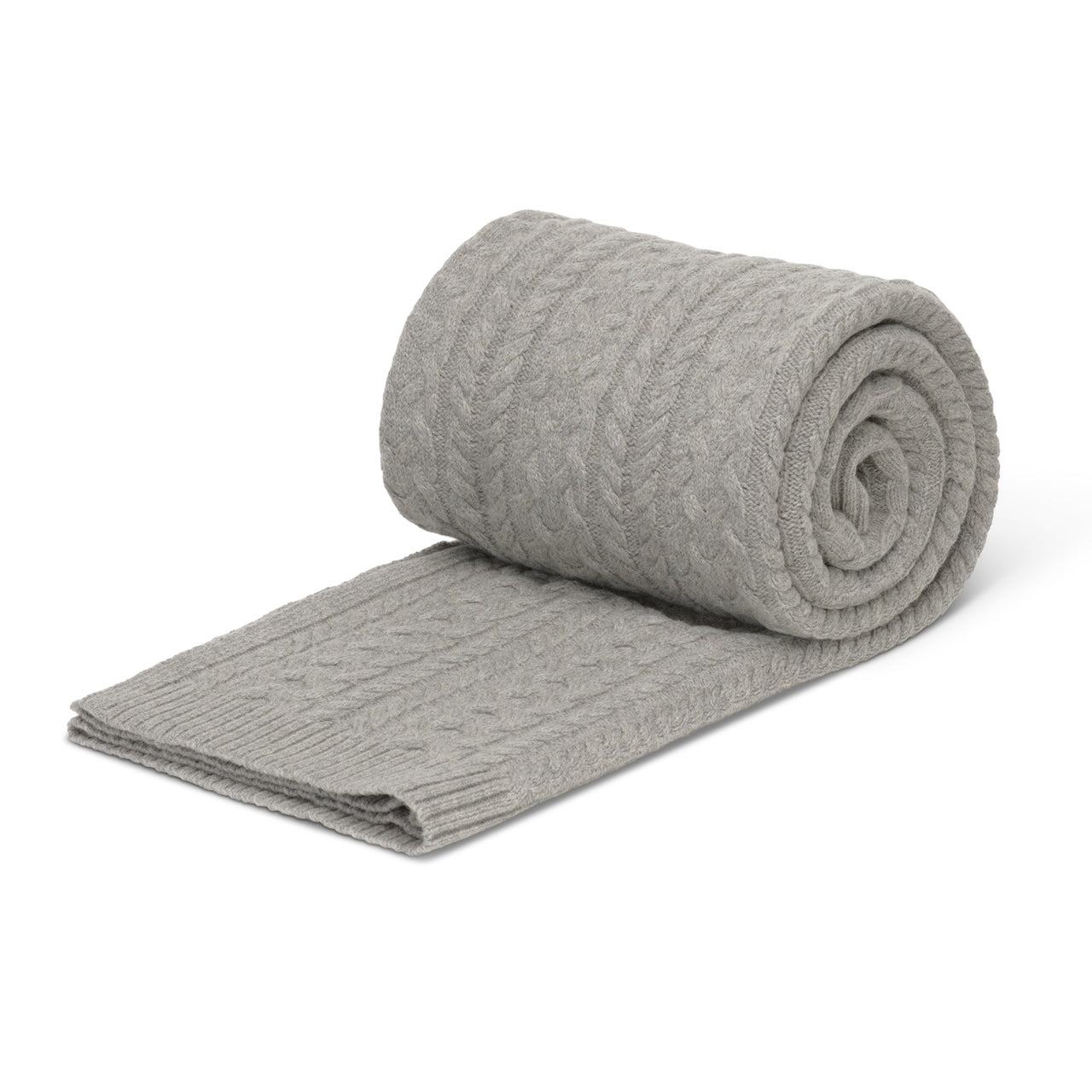 Twister Rope Knitted Blanket-Doe