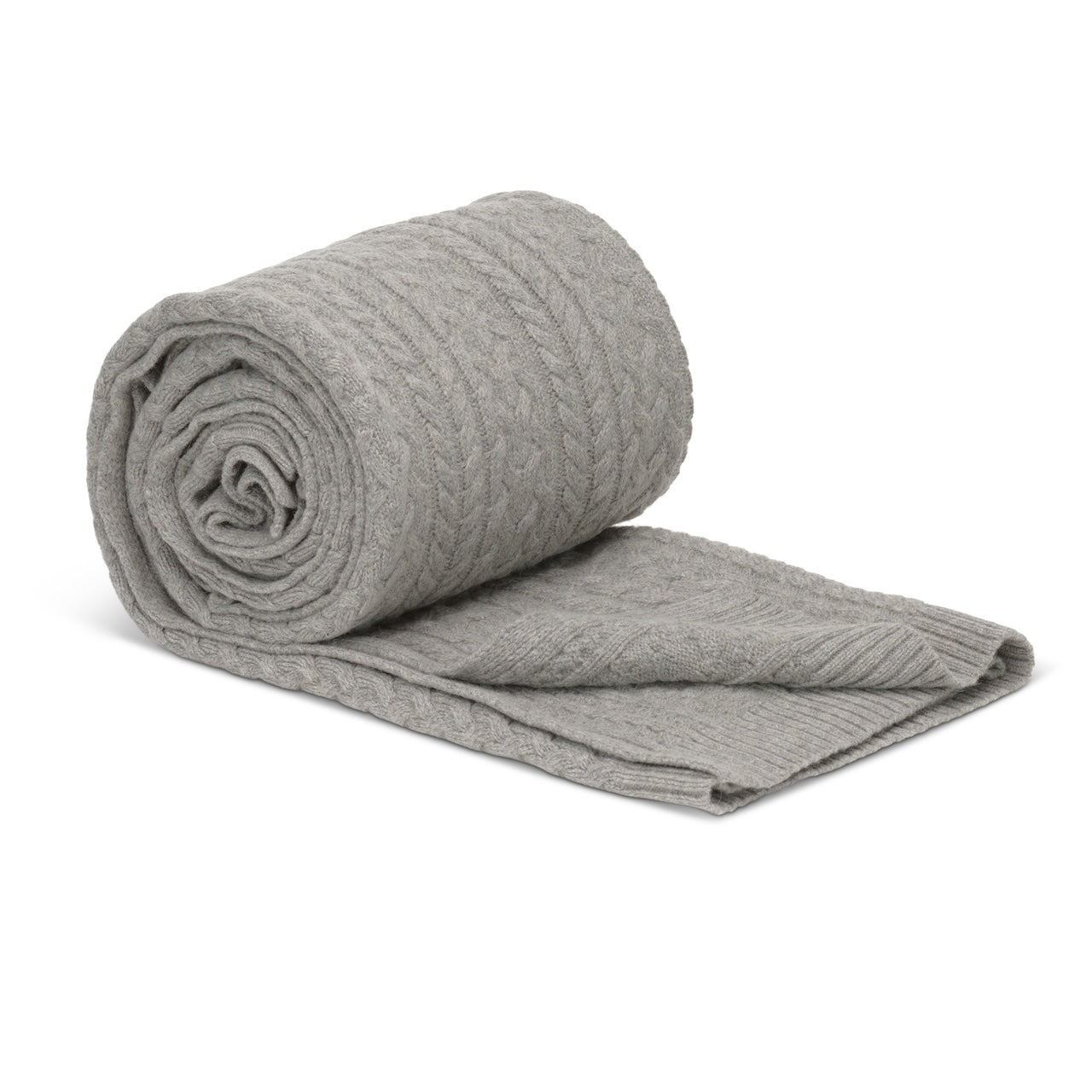 Twister Rope Knitted Blanket-Doe