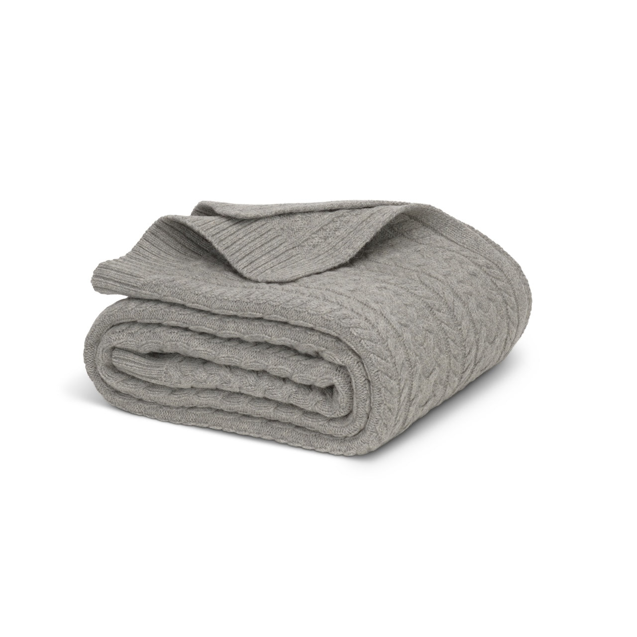 Twister Rope Knitted Blanket-Doe