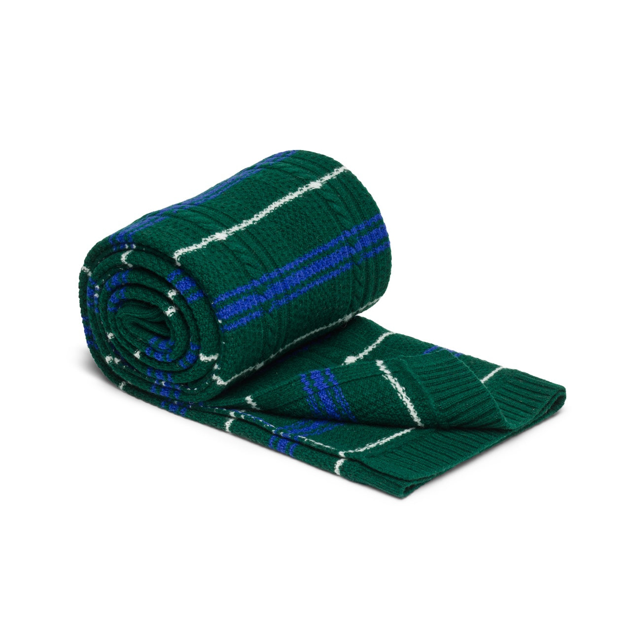 Checkerboard Chase Knitted Blanket