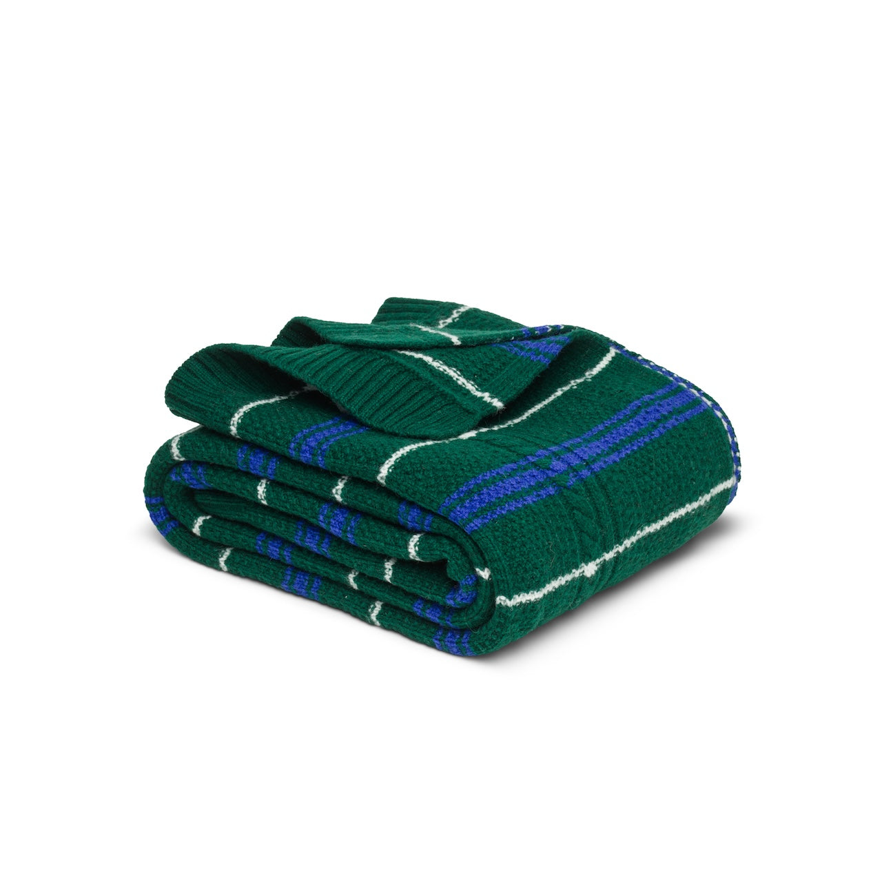 Checkerboard Chase Knitted Blanket