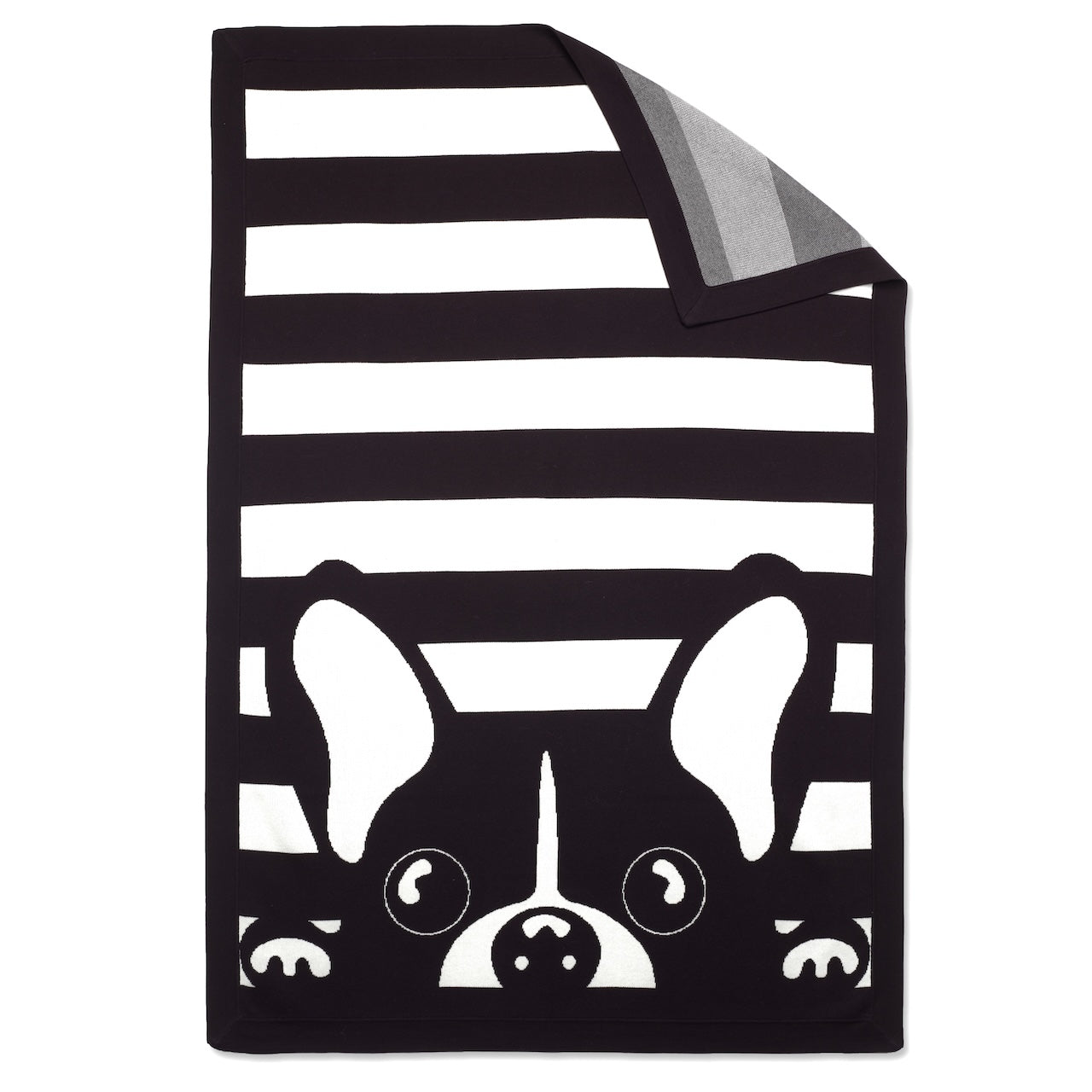 Bonjour Pup Knitted Throw
