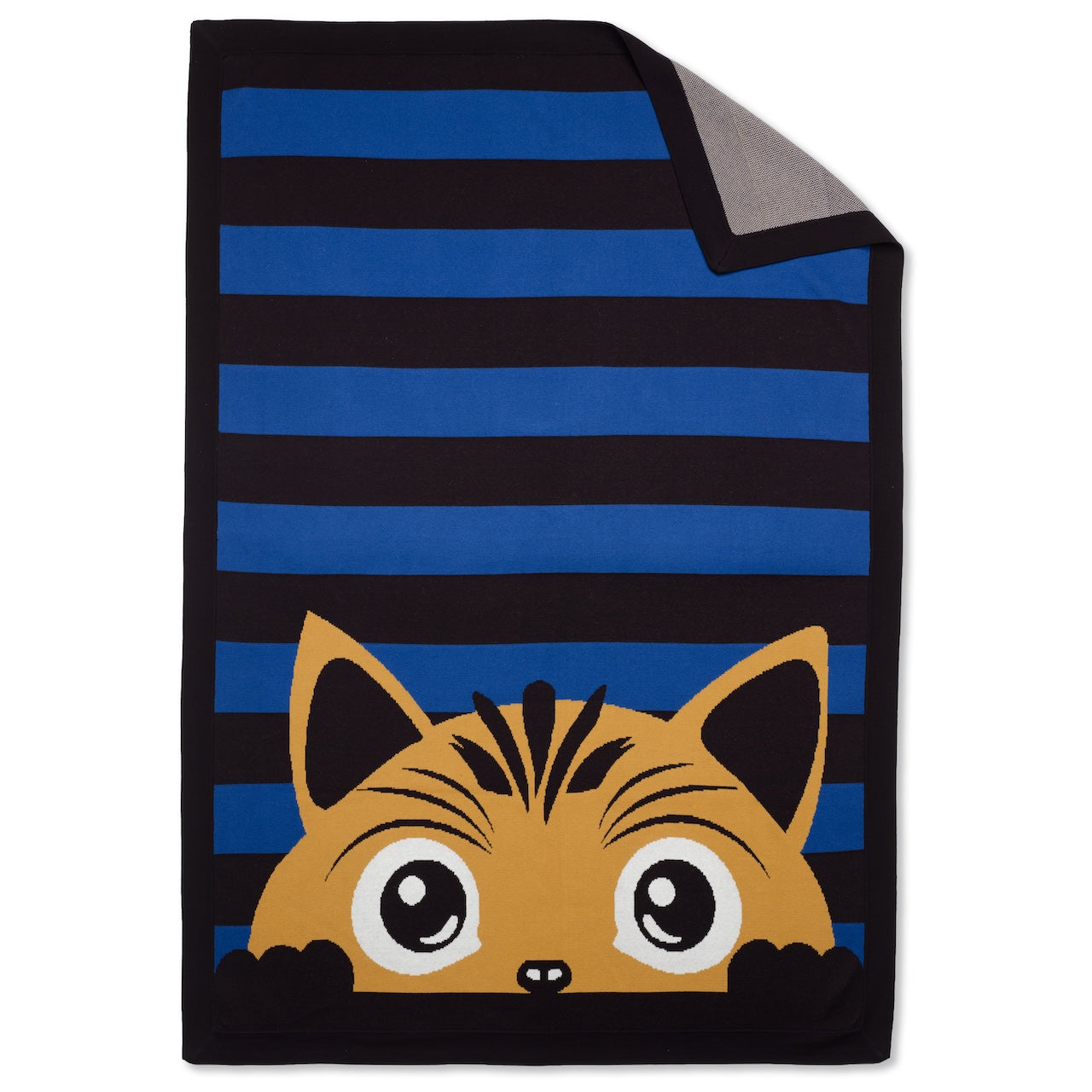 Stripey Spy Knitted Throw