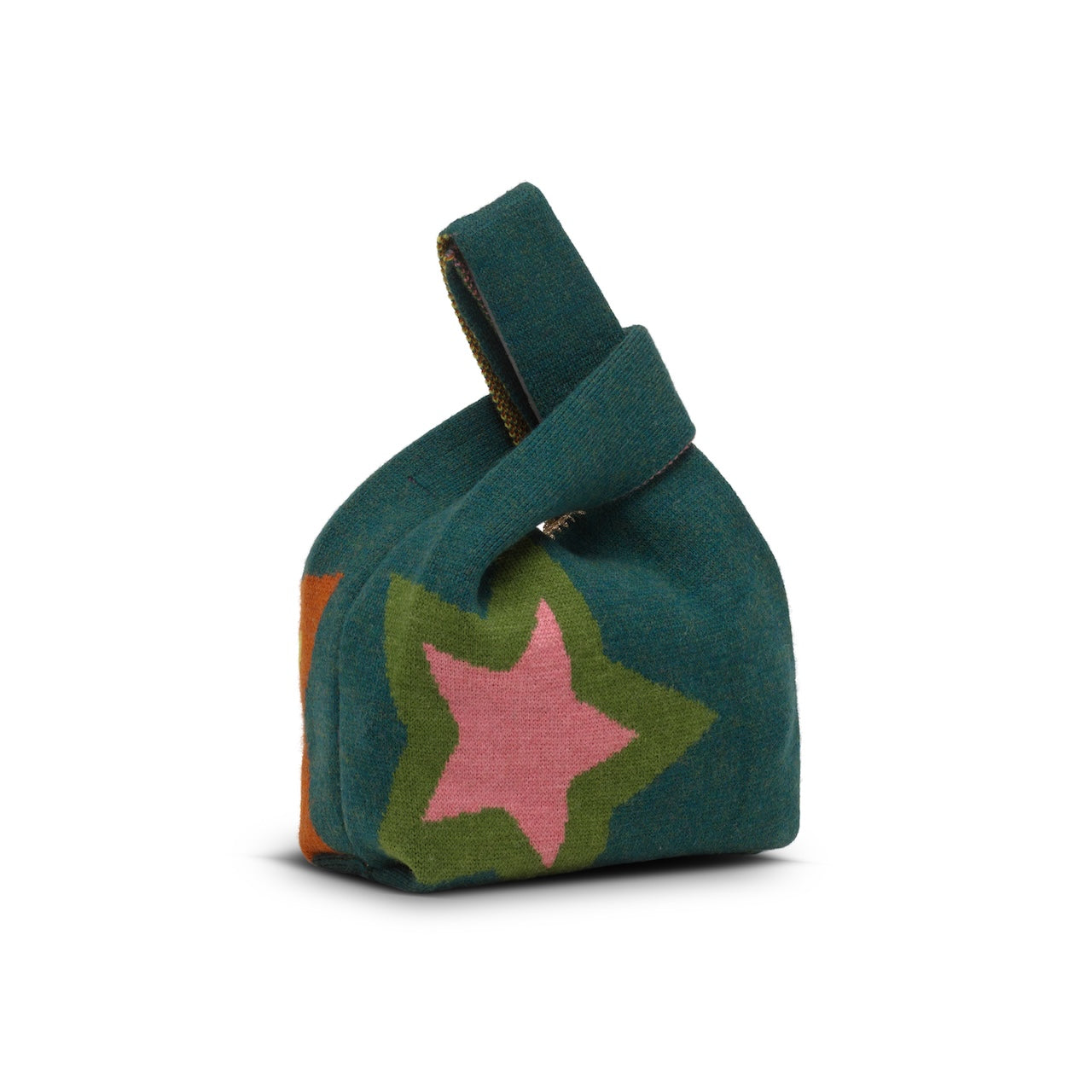 Star Pop Knitted Bag-Bottle Green
