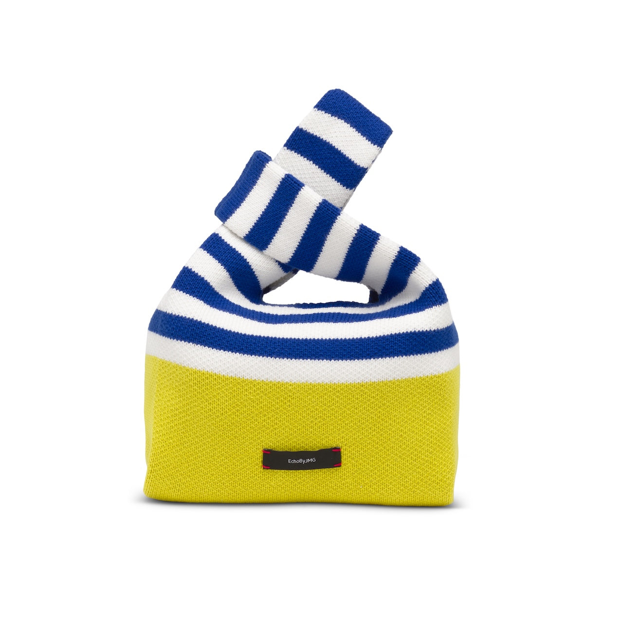 Happy Stripe Knitted Lunch Bag-Egg Yolk