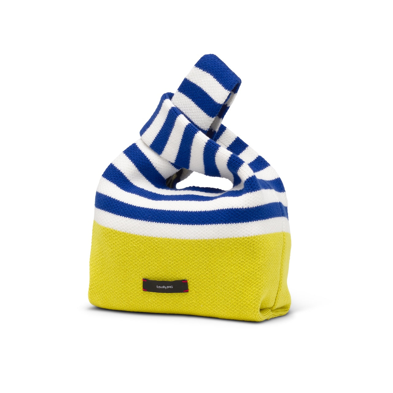 Happy Stripe Knitted Lunch Bag-Egg Yolk