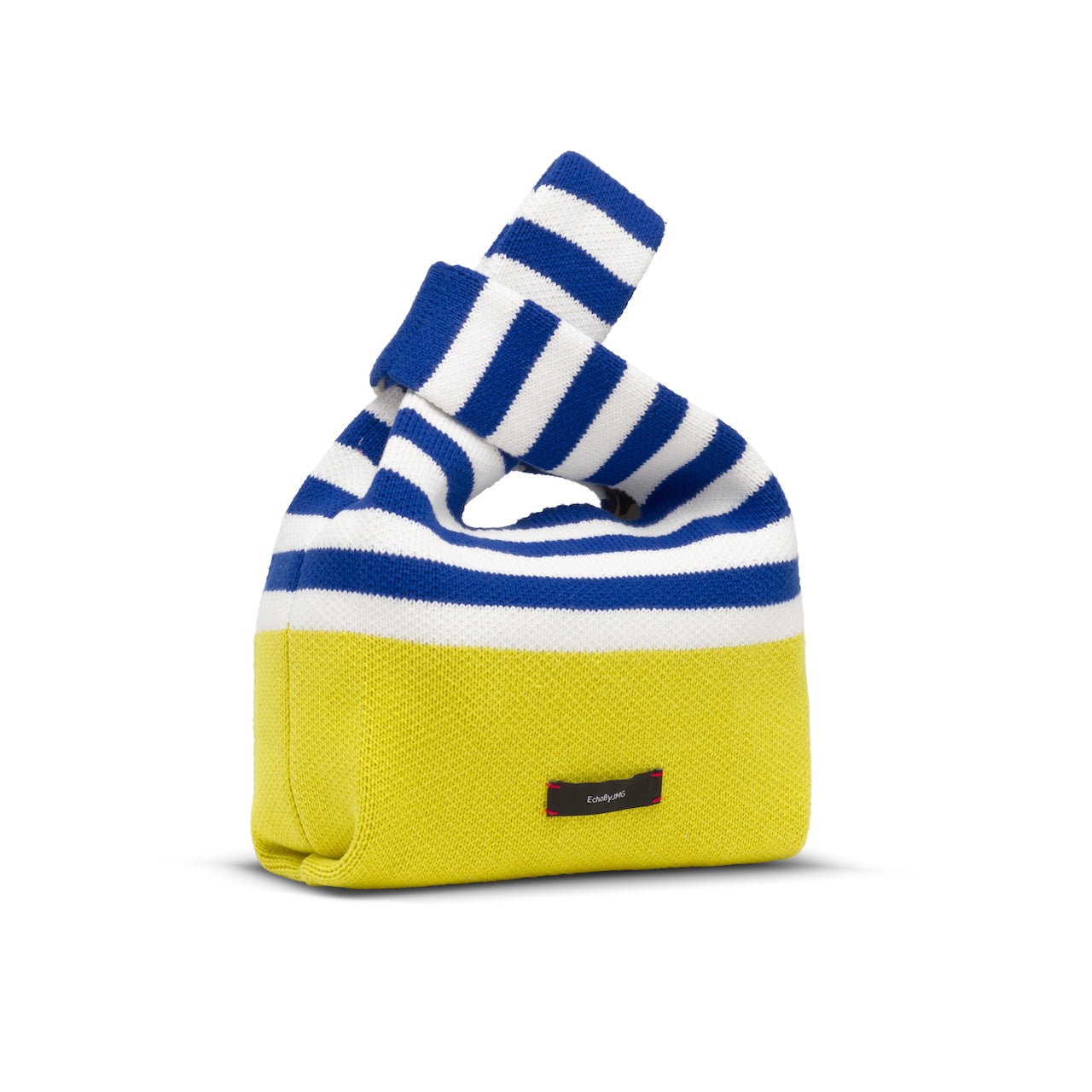 Happy Stripe Knitted Lunch Bag-Egg Yolk