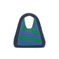 Popcorn Dumpling Knitted Bag-Blueberry