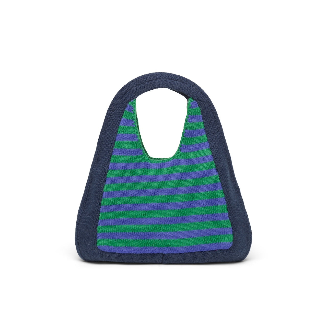 Popcorn Dumpling Knitted Bag-Blueberry