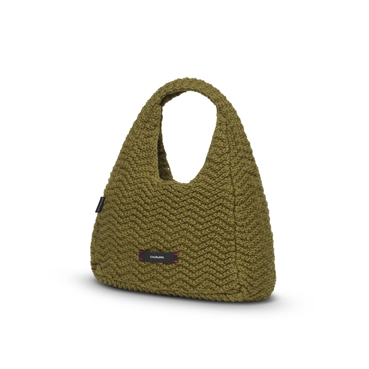 Wavetrack Dumpling Knitted Bag-Olive