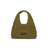 Wavetrack Dumpling Knitted Bag-Olive