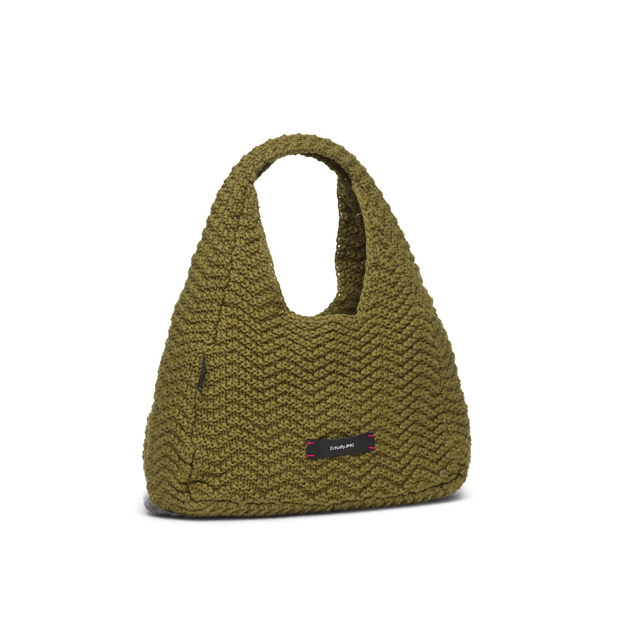 Wavetrack Dumpling Knitted Bag-Olive