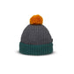 Joyful Pompom Beanie-Ash