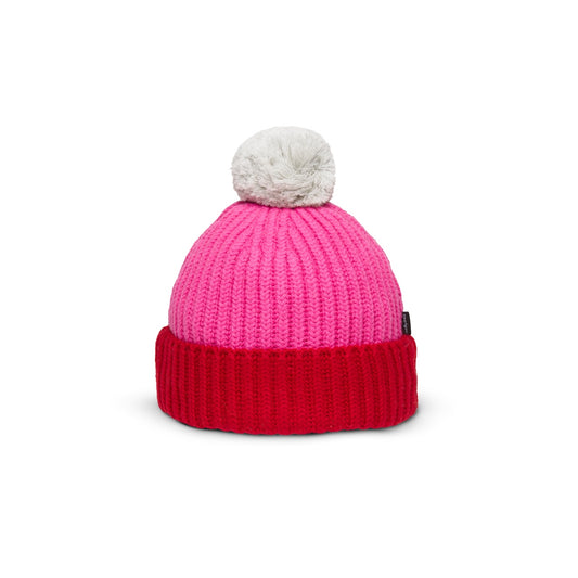 Joyful Pompom Beanie-Candy Pink