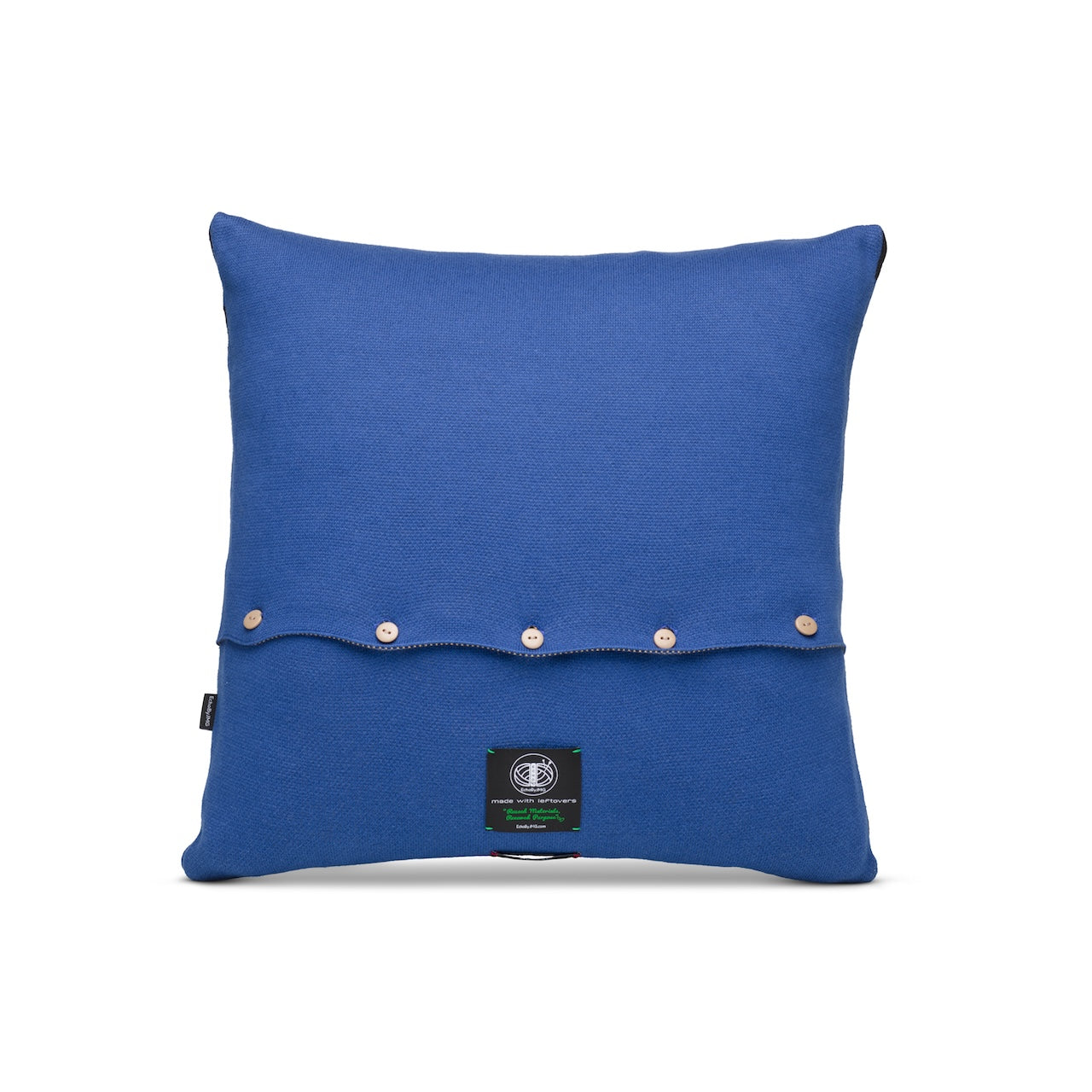 Stripey Spy Knitted Cushion Cover