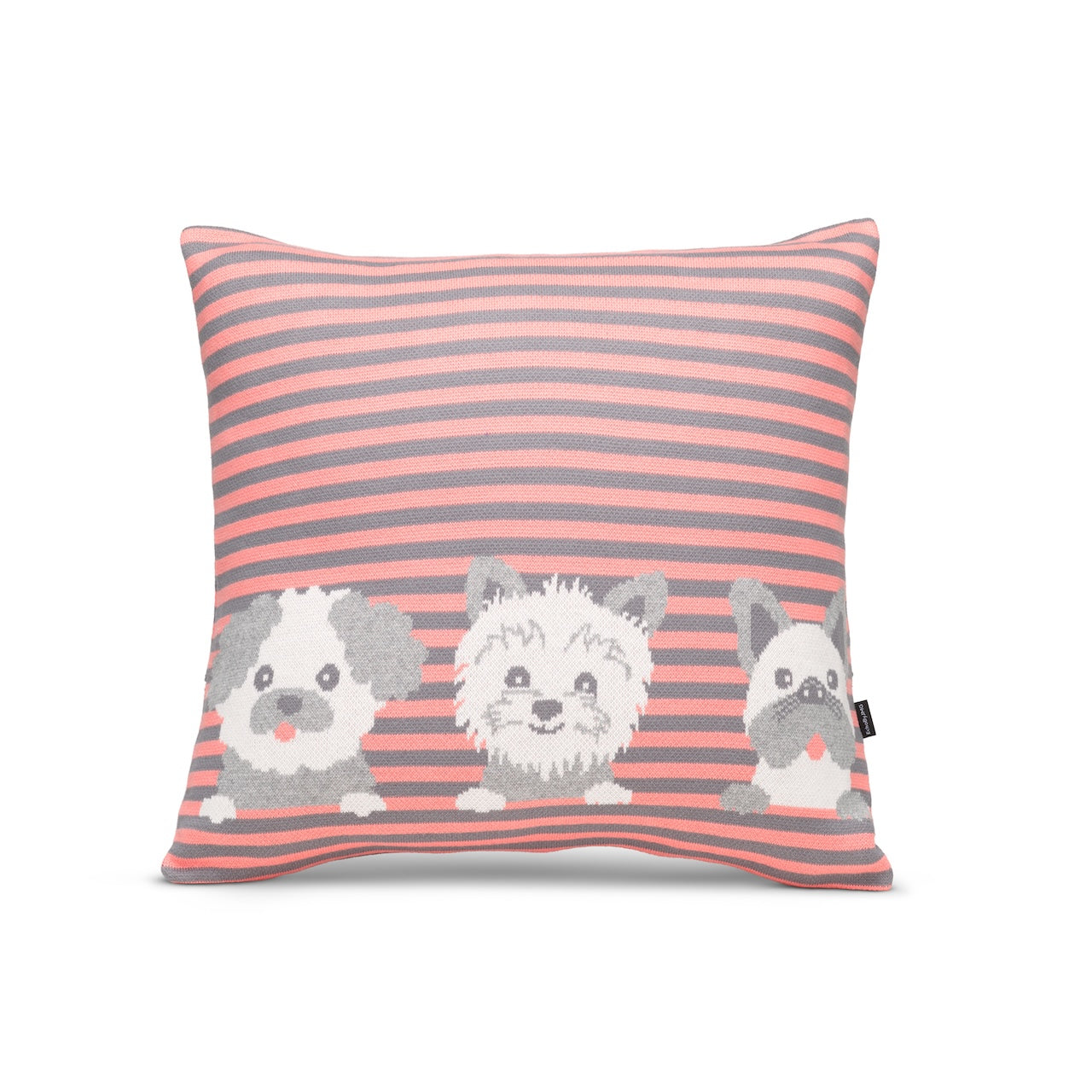 Puff Friends Knitted Cushion Cover