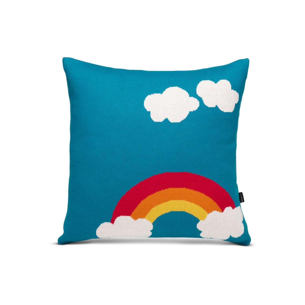 Joyful Rainbow Knitted Cushion Cover