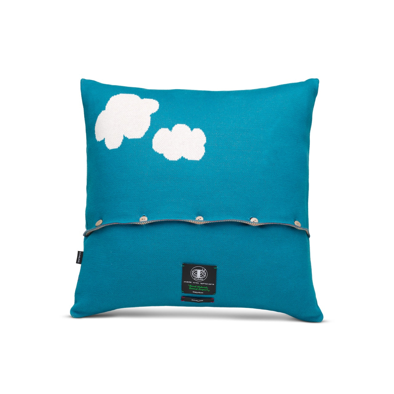 Joyful Rainbow Knitted Cushion Cover