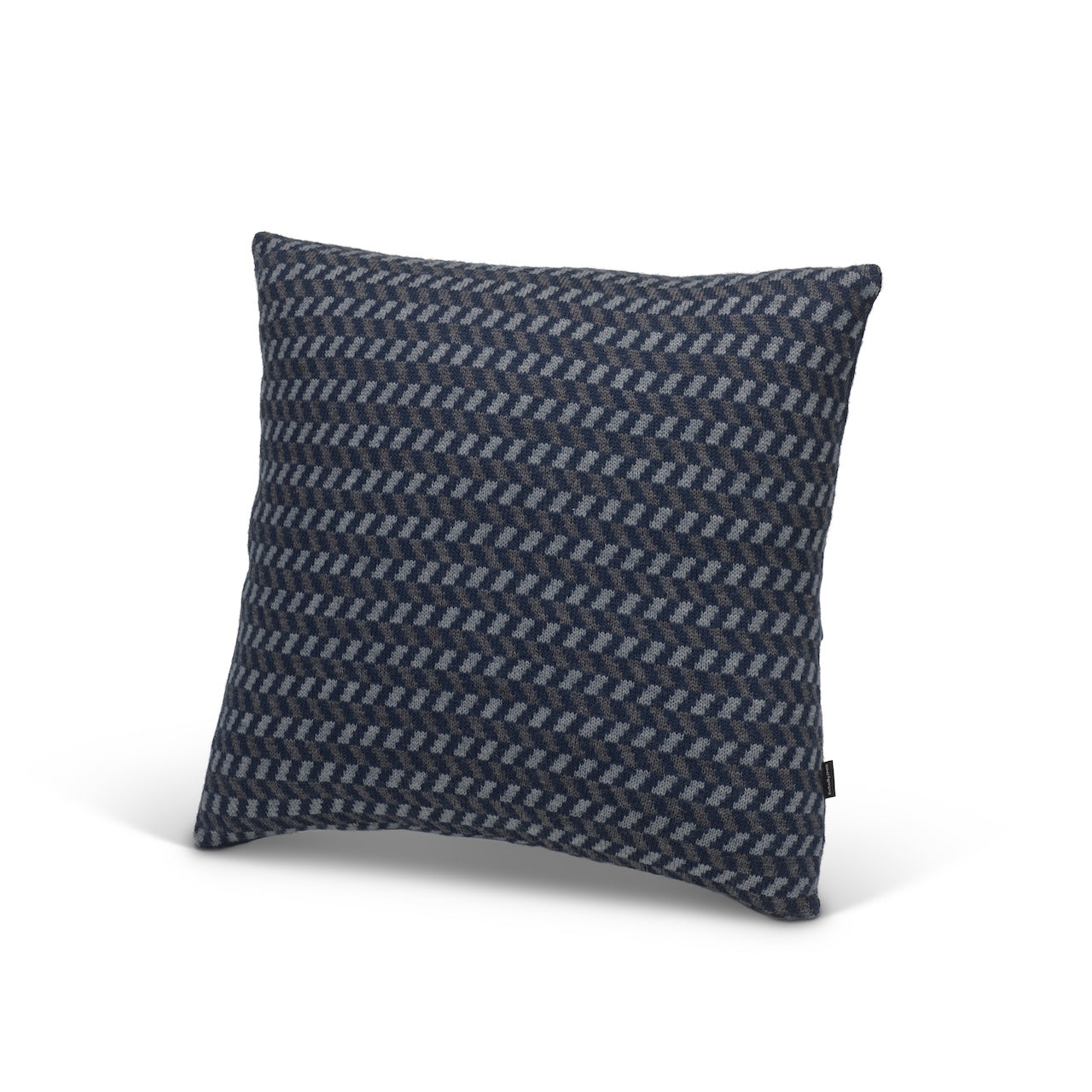 Ticket Booth Knitted Cushion Cover-Dk Royal