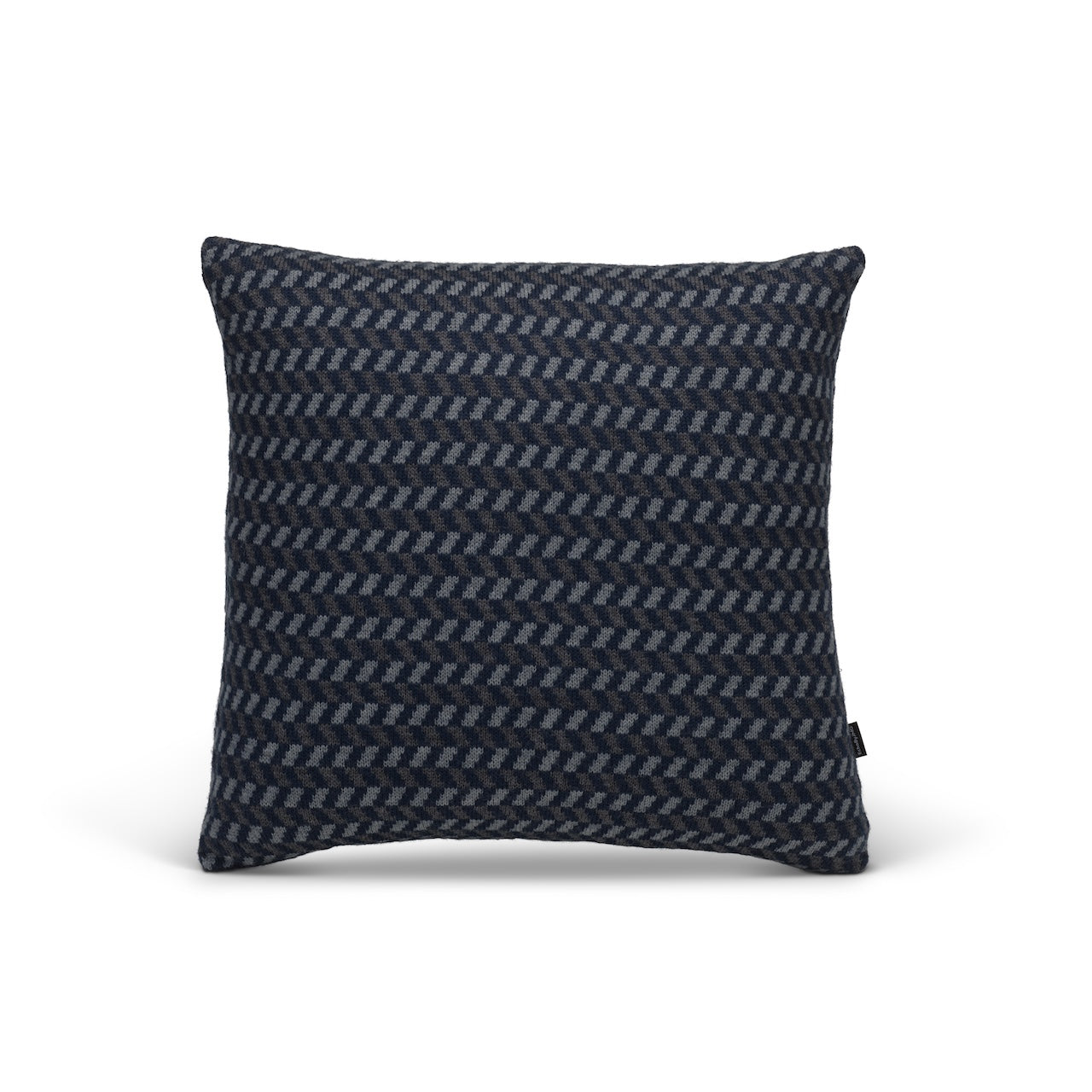 Ticket Booth Knitted Cushion Cover-Dk Royal