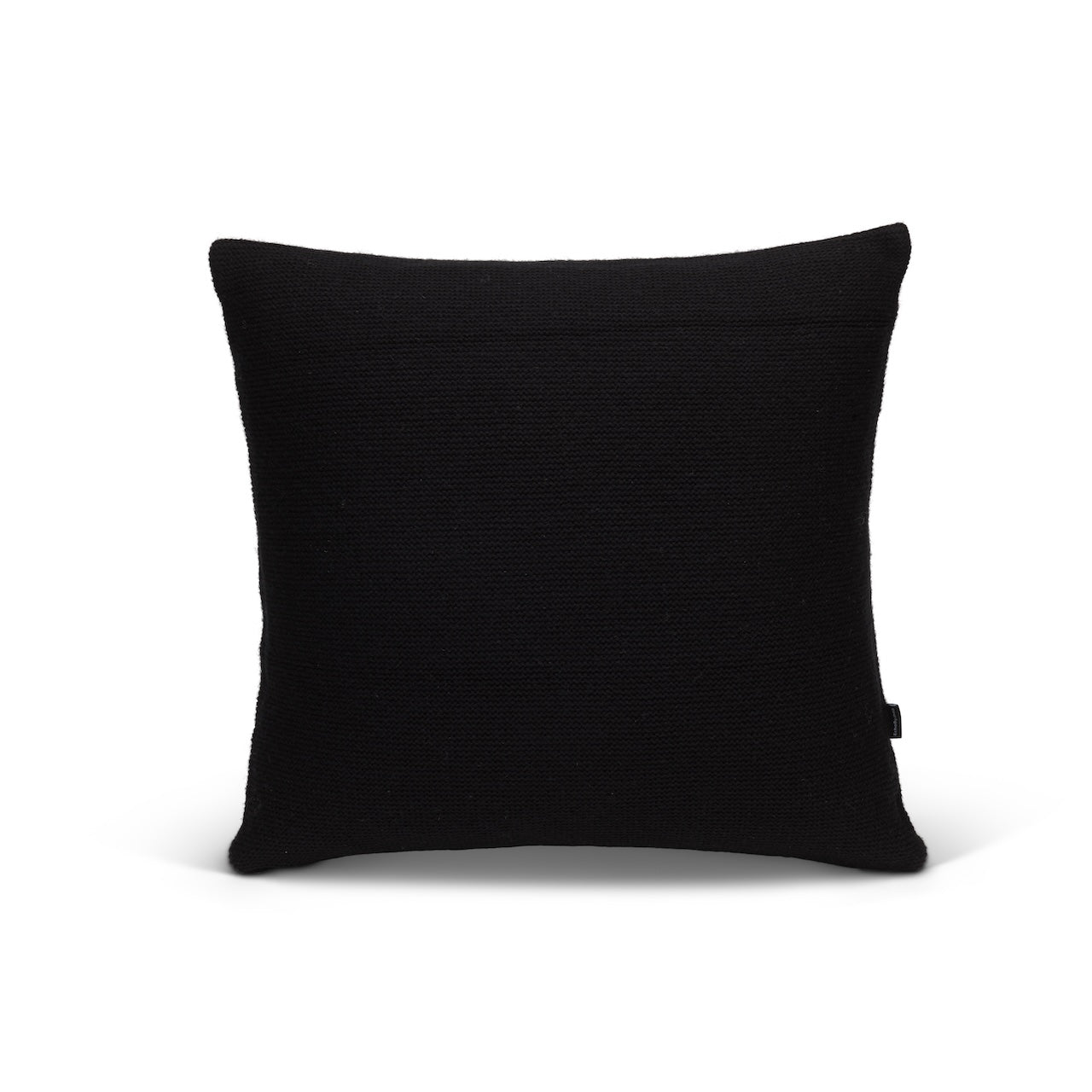 Rollercoaster Tracks Knitted Cushion Cover-Black