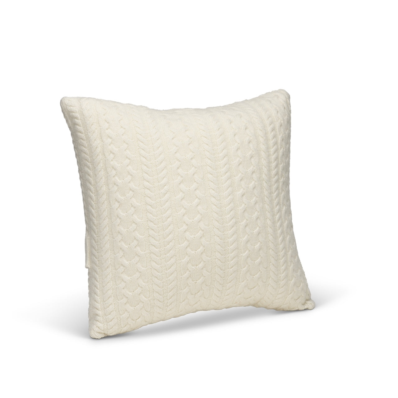 Twister Rope Knitted Cushion Cover-Creamy