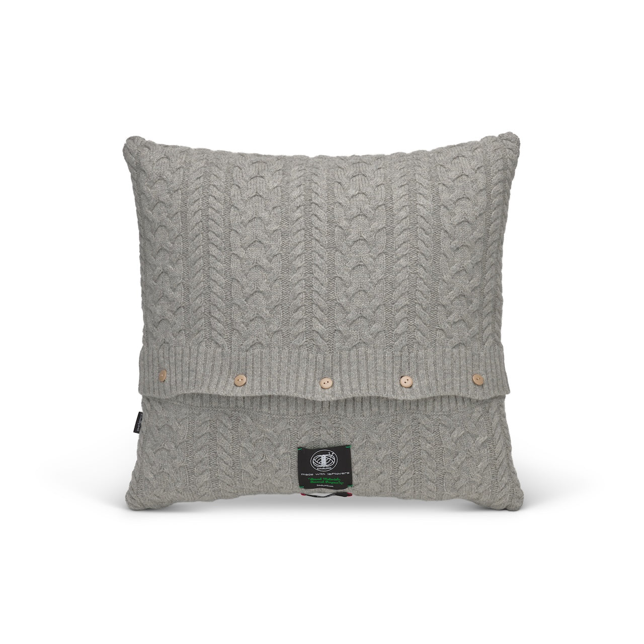 Twister Rope Knitted Cushion Cover-Doe