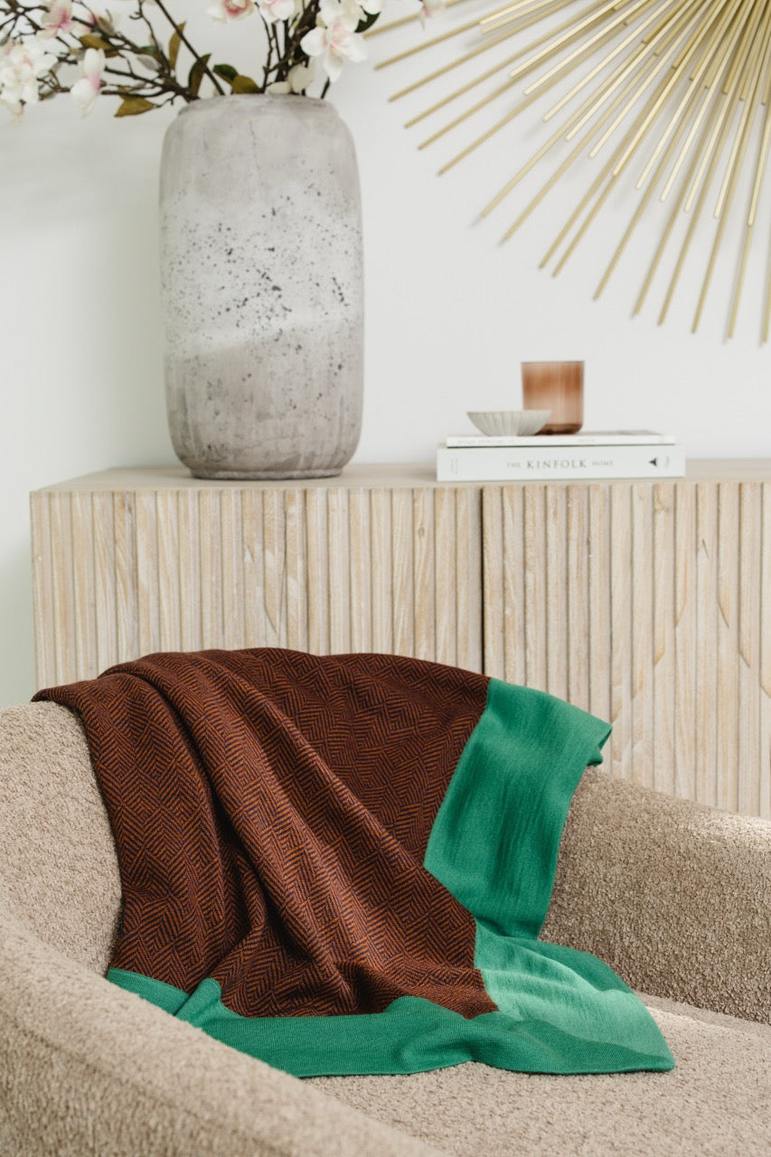 Lucky Arrow Knitted Throw