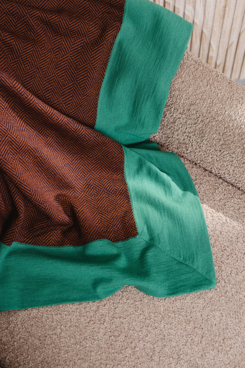 Lucky Arrow Knitted Throw