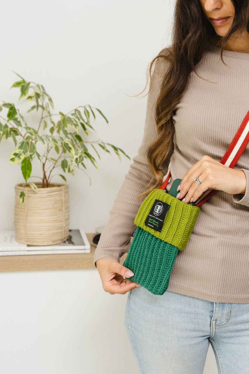 Booth Ticket Knitted Pcase-Forest