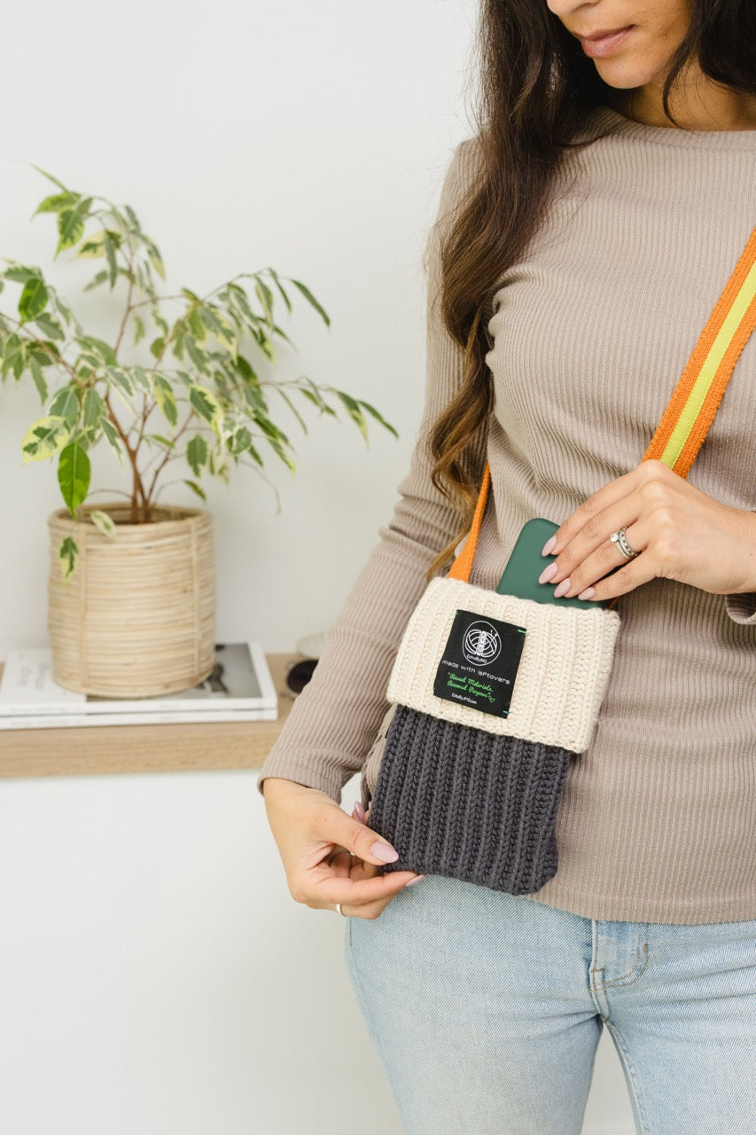 Booth Ticket Knitted Pcase-Ash