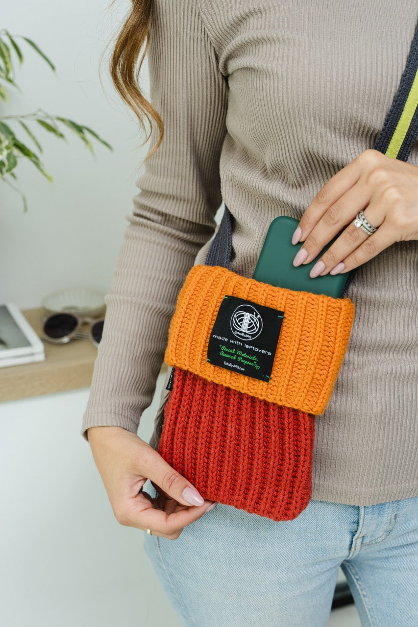 Booth Ticket Knitted Pcase-Tomato