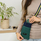 Fun Stripes Knitted Pcase-Seaweed