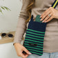 Fun Stripes Knitted Pcase-Seaweed
