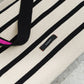 Textured Stripes Knitted Tote-Doe