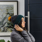 Joyful Pompom Beanie-Ash