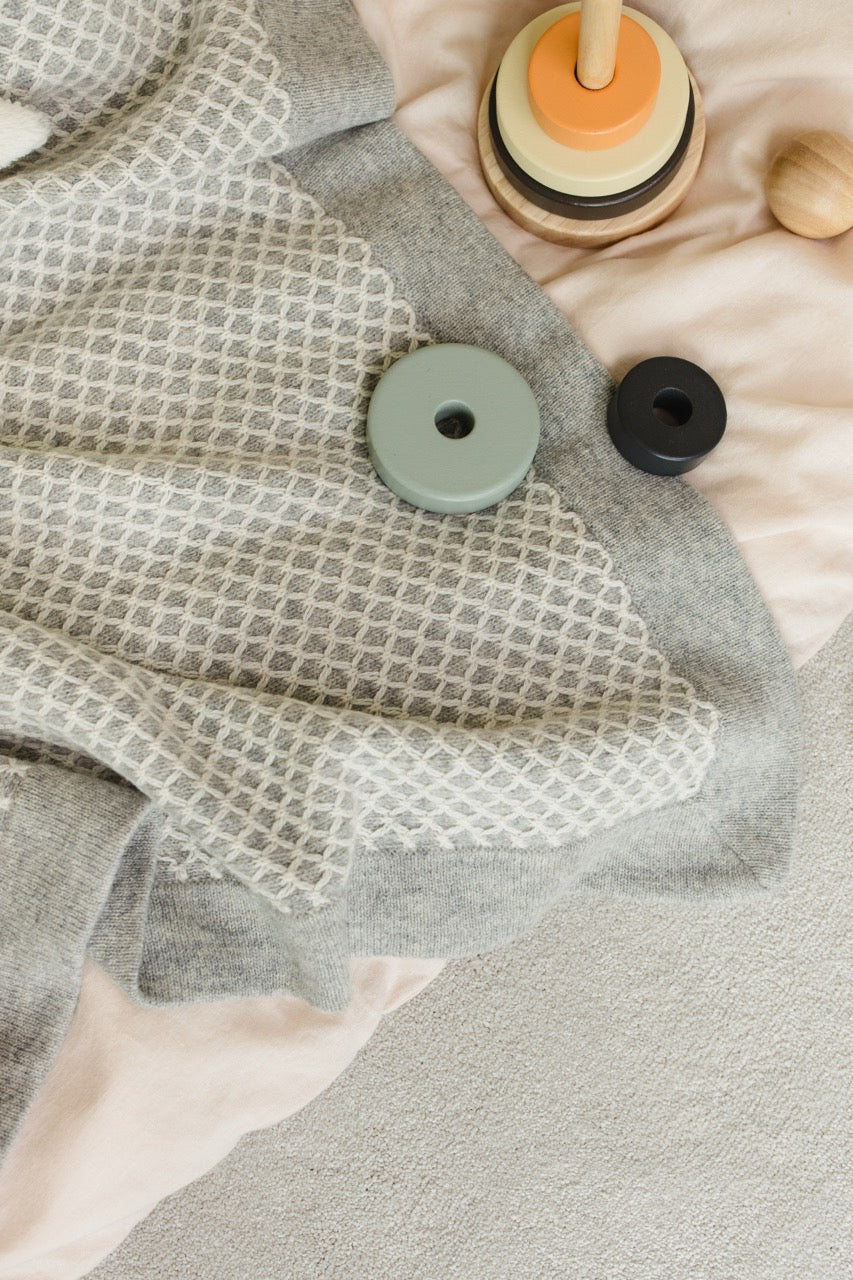 Cotton Candy Cloud Knitted Throw