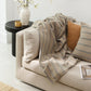 Hills & Valleys Knitted Throw-Oat