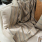 Hills & Valleys Knitted Throw-Oat