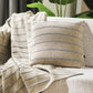 Hills & Valleys Knitted Throw-Oat